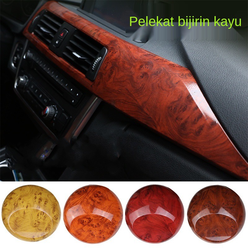 Filem dalaman kereta Corak Kayu Stiker Pelekat bijirin kayu pic 