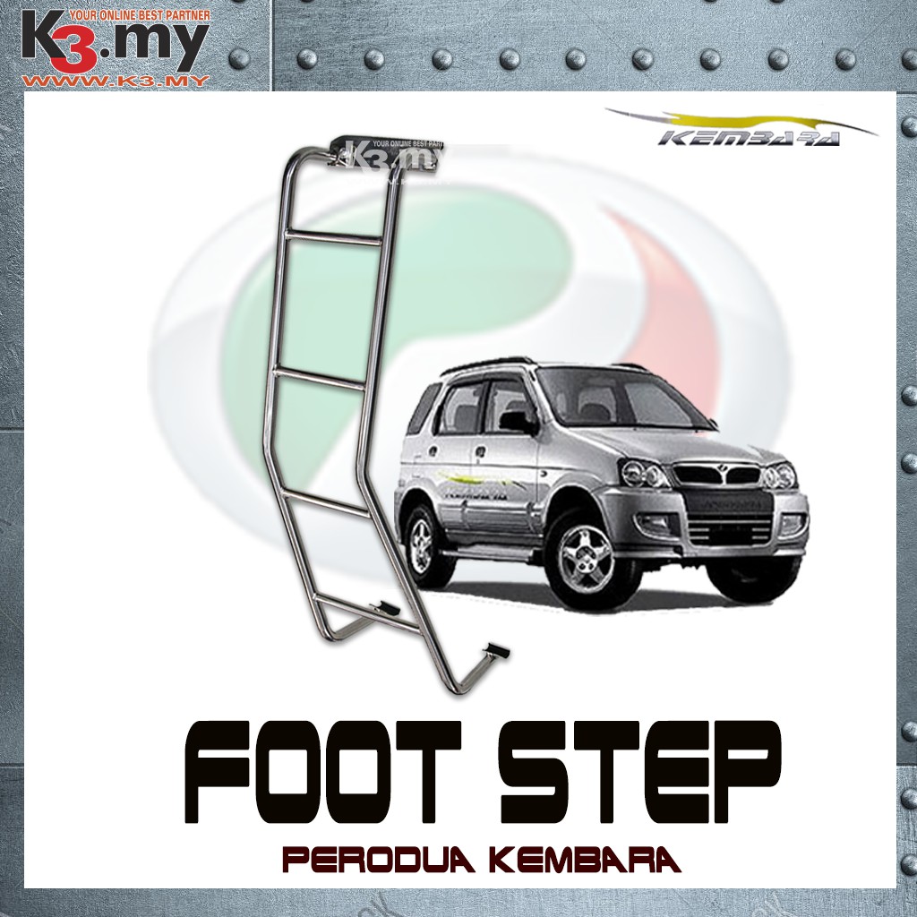 1x Rear Stainless Steel Roof Ladder For Daihatsu Terios Perodua Kembara J100 