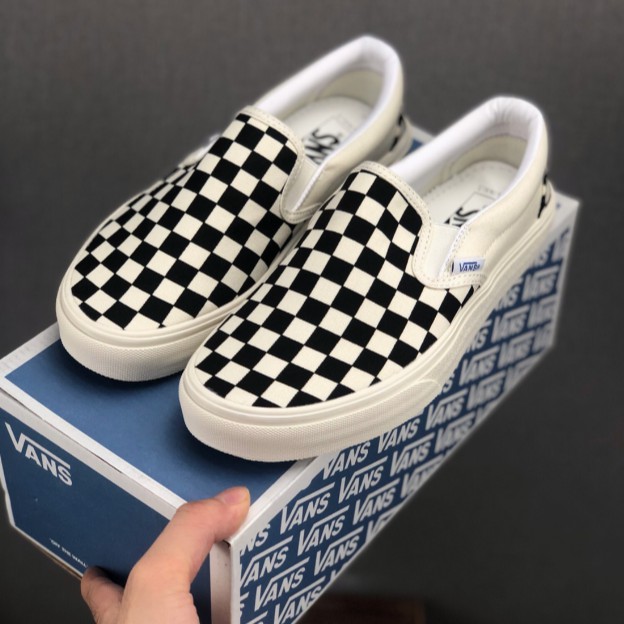 vans vault og checkerboard slip on