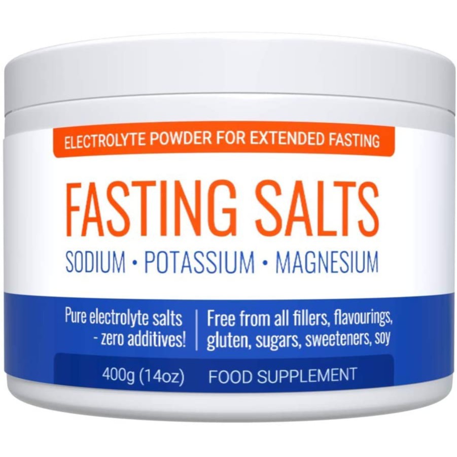 Fasting Salts Sodium, Potassium, Magnesium. Pure Electrolyte Powder for Extended Fasting. Zero