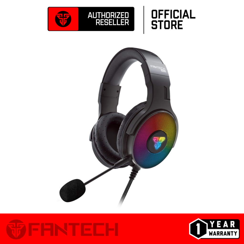 Fantech HG22 / HG21 Fusion Virtual 7.1 Surround Detachable Microphone Over-Ear RGB Gaming Headset (ER173BK)