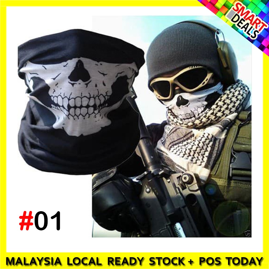 🔥Hot - HEAD BUFF SKULL FACE MASK | Shopee Malaysia