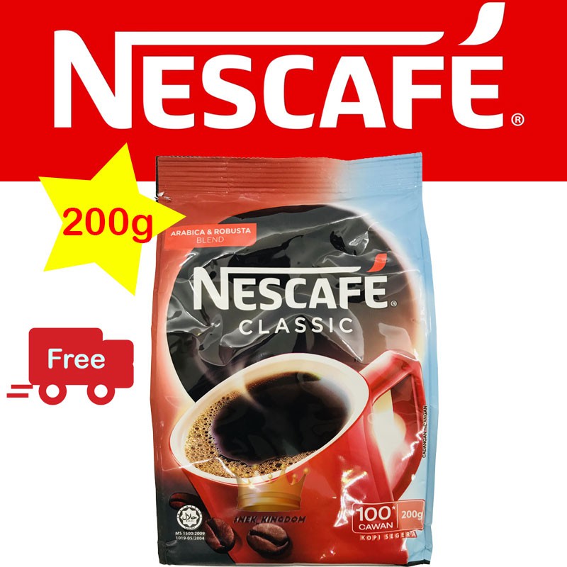 200g Nescafe Classic Instant Coffee Refill Pack Shopee Malaysia