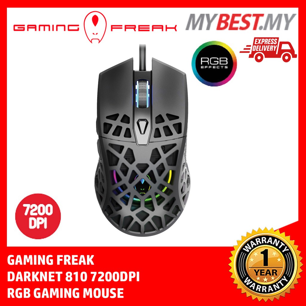 AVF Gaming Freak 810 LED RGB 7200 Dpi 6 Button Wired Gaming