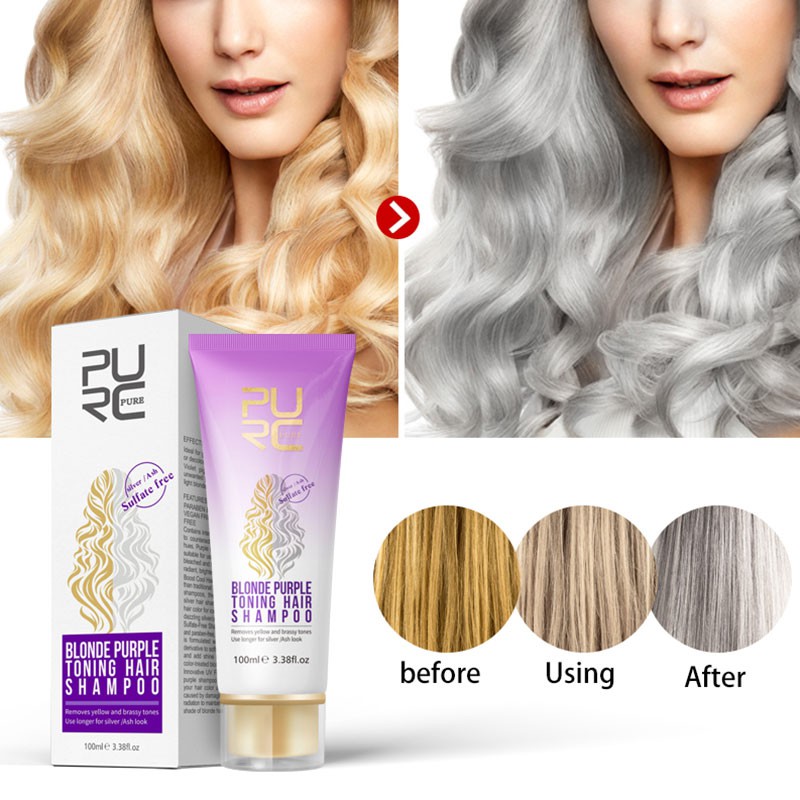 Revitalize Blonde Bleached Highlighted Shampoo Effective Purple