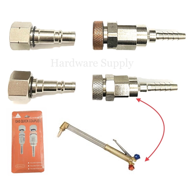 Gas Quick Coupler Oxygen Acetylene Set / Cutting Torch Quick Coupler