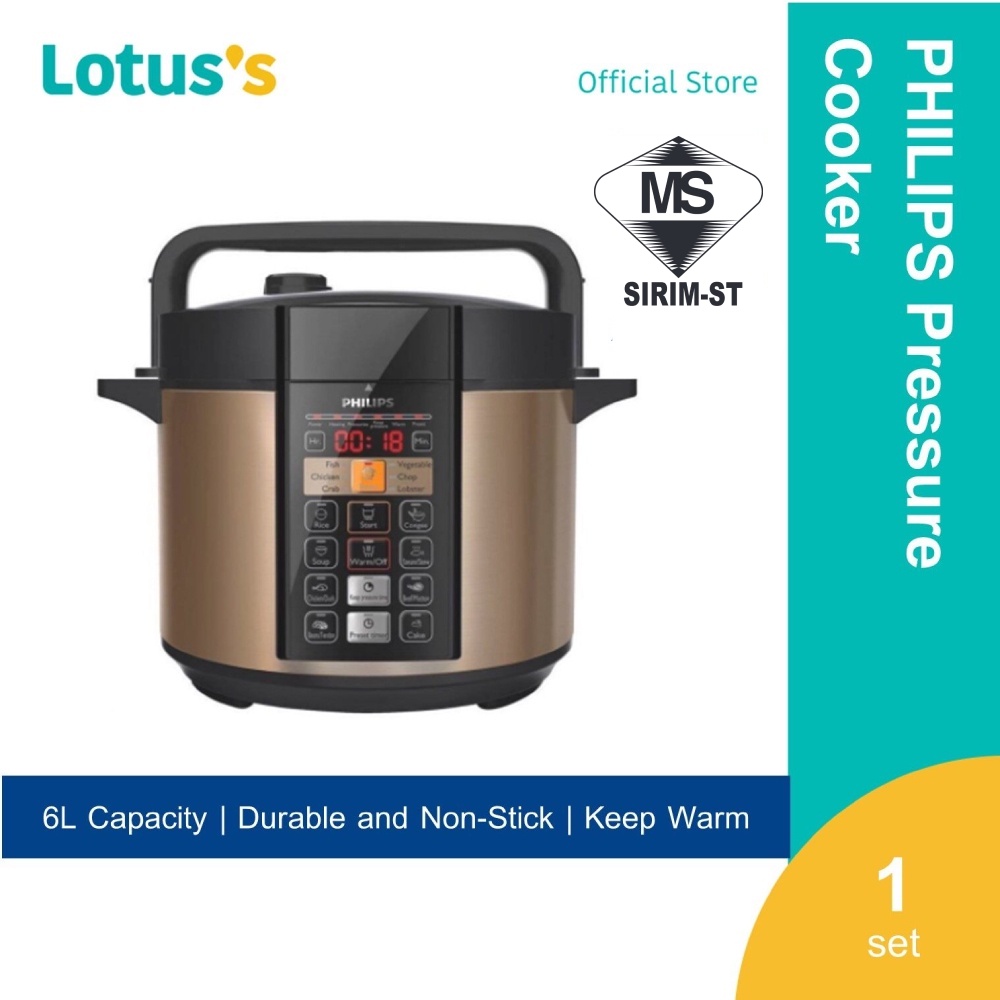 Philips Electric Auto Pressure Cooker (6.0L) HD2139