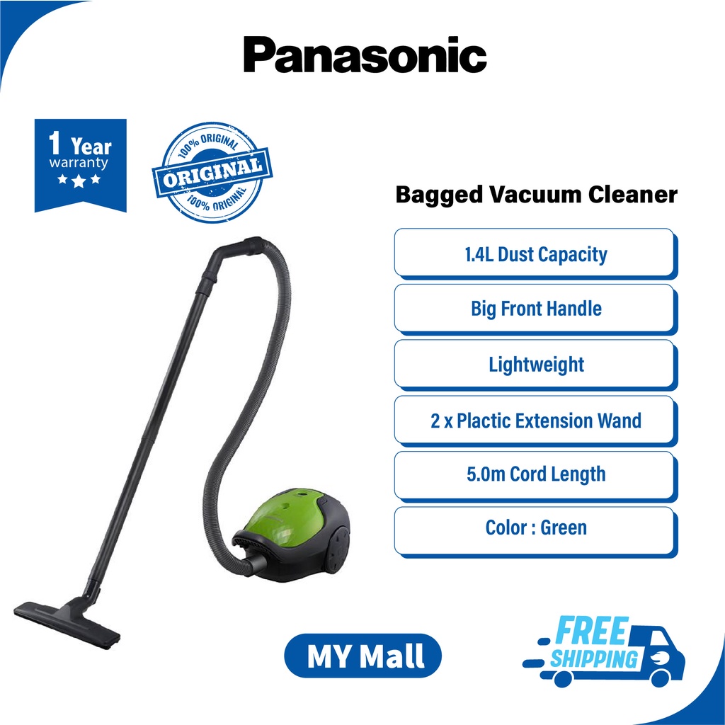 PANASONIC MCCG370 BAGGED VACUUM CLEANER 850W MCCG370GV47 Shopee