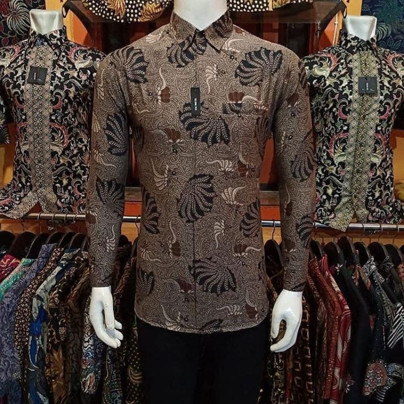 Original Batik Slim Fit Batik Modern Batik Clothing Batik Men Long ...