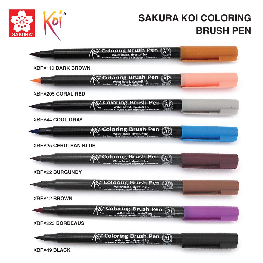 lava levend cliënt Sakura Koi Coloring Brush Pen (List 6 / 6) | Shopee Malaysia