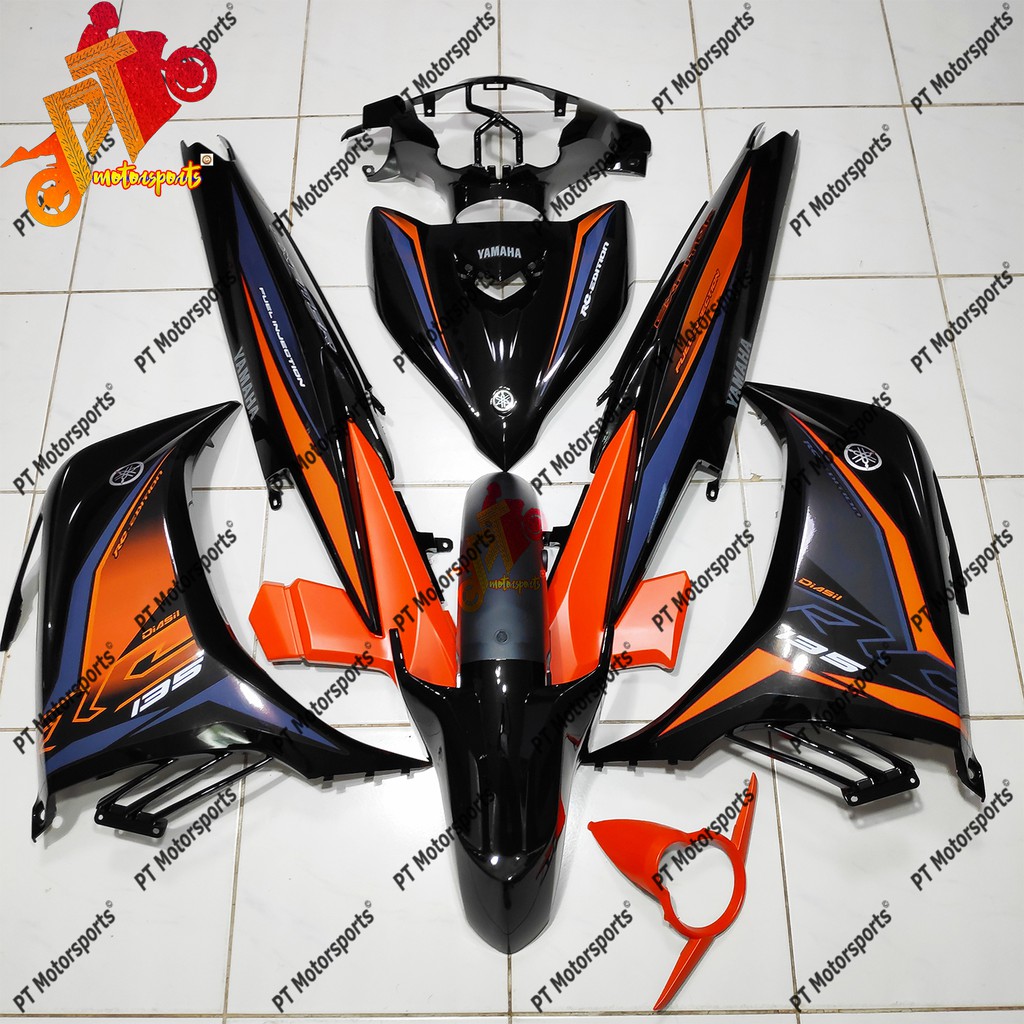 Yamaha Lc 135 Cover Set Matt Gray EXCITER RC Orange 2019 ...