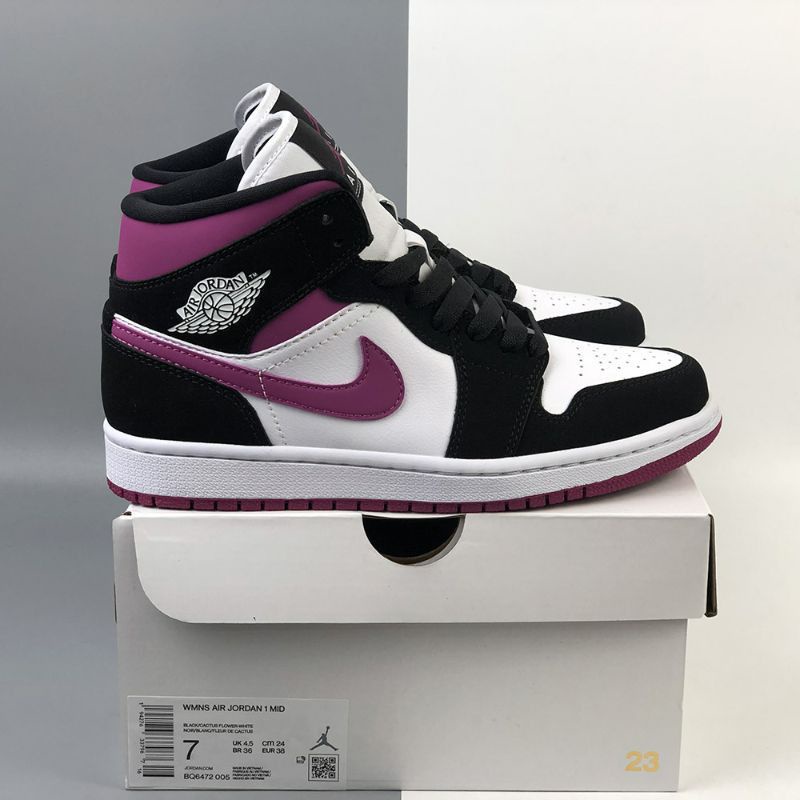 black and magenta jordans