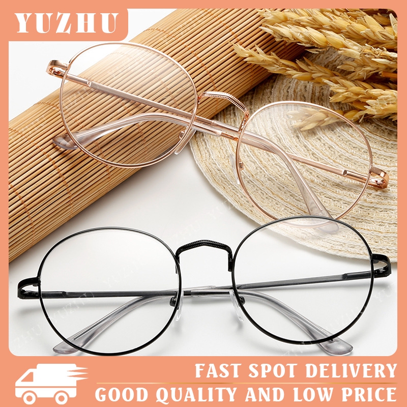 Korean Frame Glasses Computer Cermin Mata Metal Fashion Clear Lens