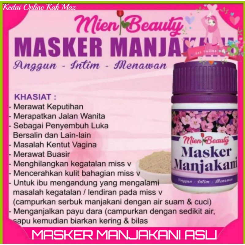 Masker Manjakani Asli Mien Beauty 35g Shopee Malaysia