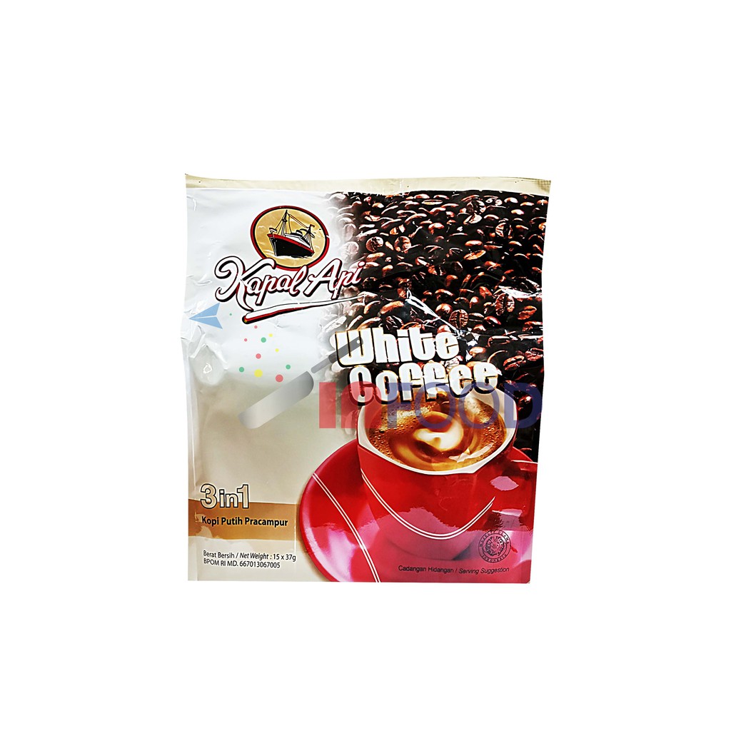 Kapal Api White Coffee 3 in 1 / Kopi Putih Pracampur (15 x