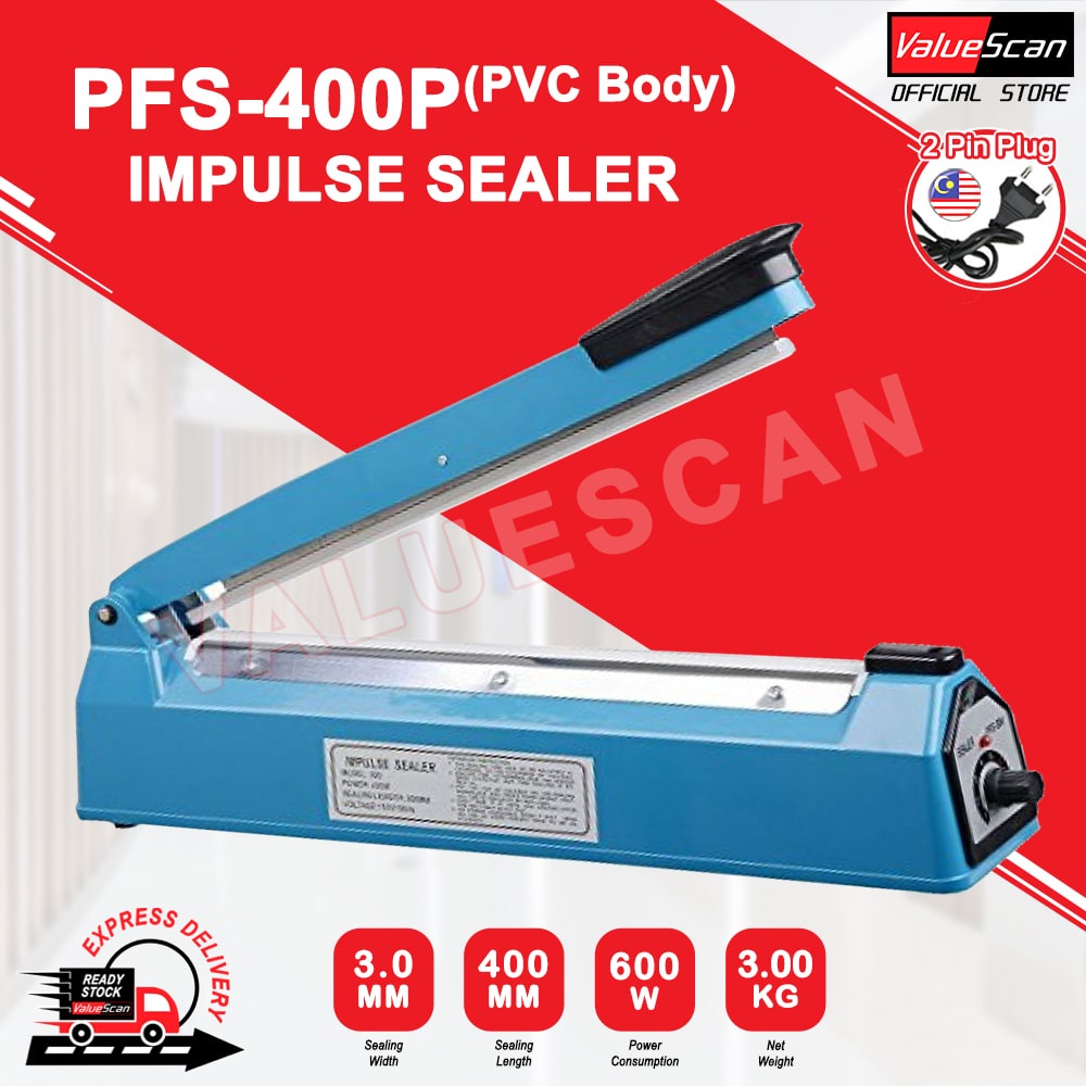 PFS-400P Impulse Sealer / Sealing Machine ~PVC Body~ | Shopee Malaysia