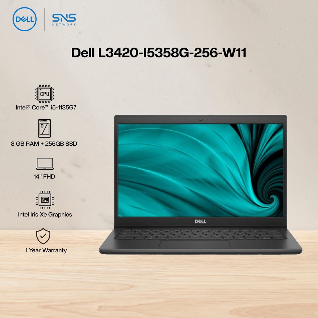 Dell Latitude 3420I5358G256W11 Notebook (i51135G7,8GB,256GB,Integrated Intel Iris Xe