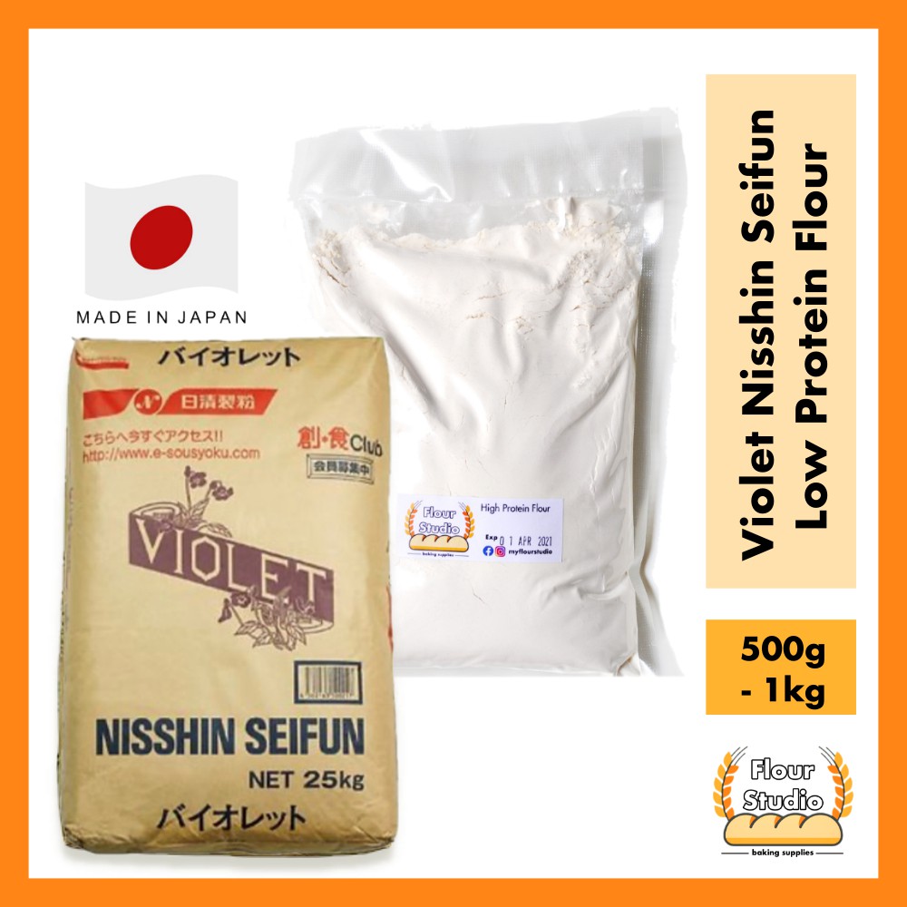 Violet Nisshin Seifun Flour Repack, Imported Premium Japan Flour, Low ...