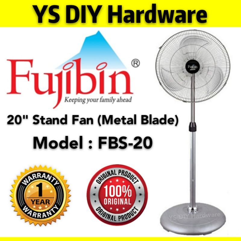 FUJIBIN 20" inch Industrial Stand Fan (Metal Blade) FBS20 Kipas berdiri Shopee Malaysia