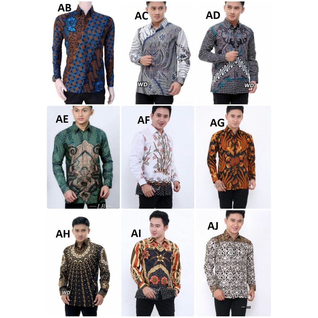  PREORDER 2 WEEKS Kemeja Batik Lelaki Lengan Panjang  