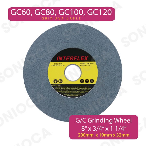 Ready Stock 8 X 0mm X 19mm Gc Bench Grinding Wheel Green Stone Silicon Carbide Bench Grinder Wheels Shopee Malaysia