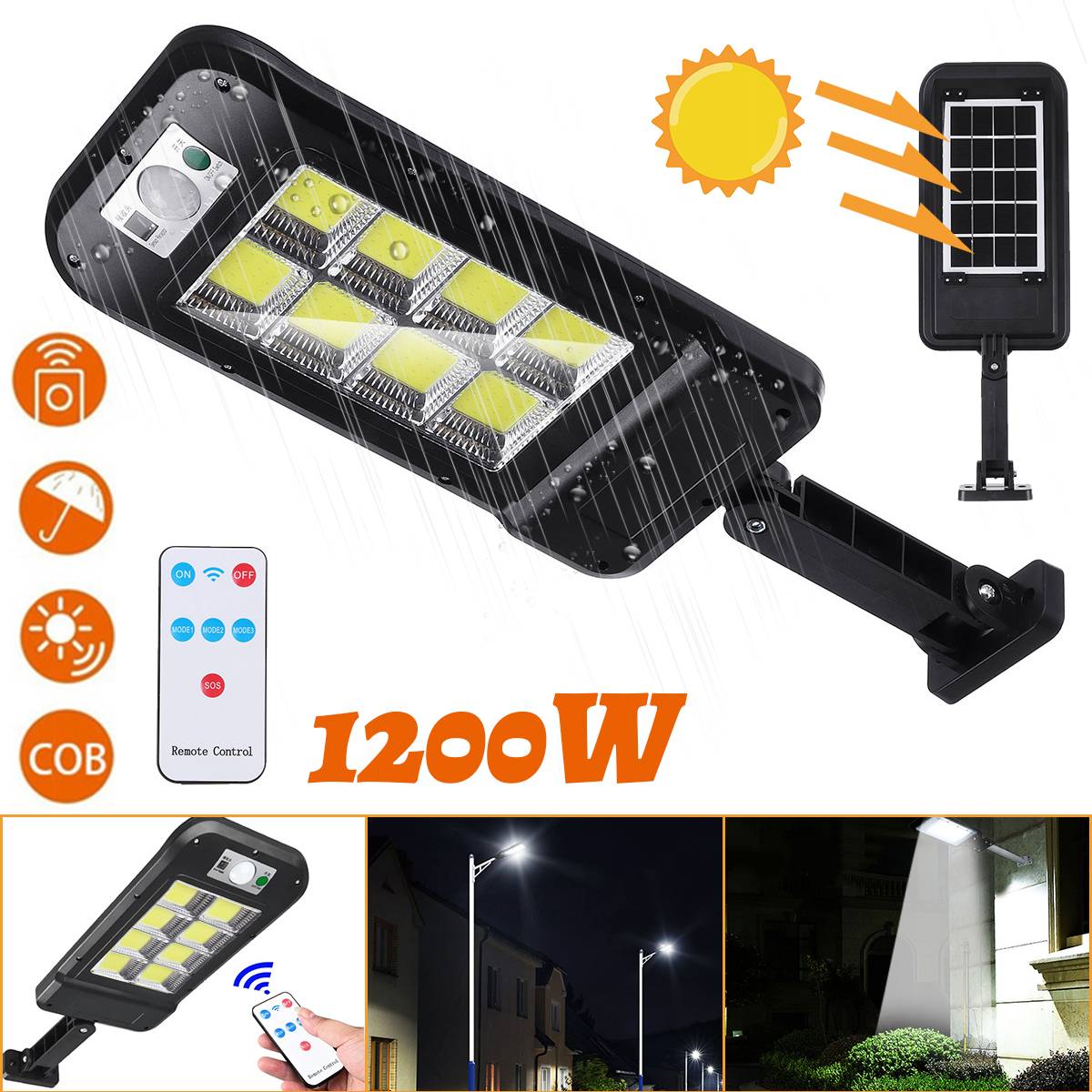 Solar street light outdoor lighting 400W / 500W / 600W / 900W / 1000W