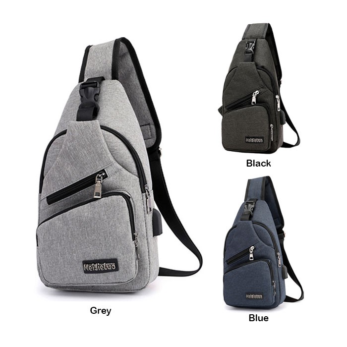 Cross Body Bag Sports And Leisure USB Charging Messenger Bag Material ...