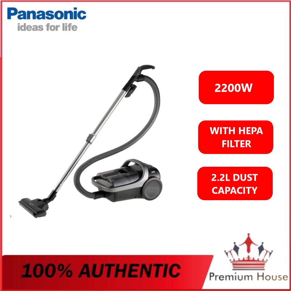 PANASONIC MCCL609 2200W CYCLONE BAGLESS CANISTER VACUUM CLEANER WITH