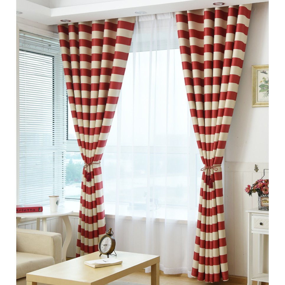 Mediterranean Curtain For Bedroom Kitchen Modern Fabric Window String Curtains Shopee Malaysia