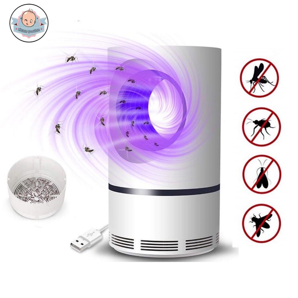 Mosquito Killer Lamp Light LED USB Charging Photocatalysis Suction Type ...