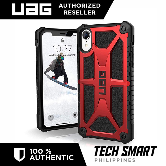 URBAN ARMOR GEAR UAG Feather-Light Rugged [Crimson] Military Drop Tested for iPhone XR