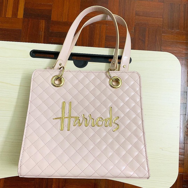 harrods pink bag