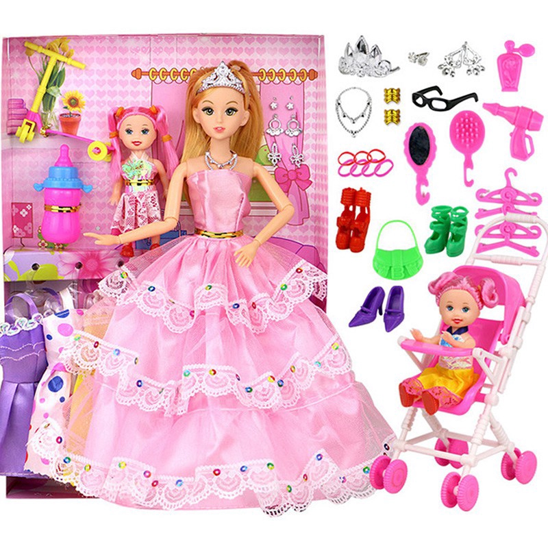 barbie doll set play