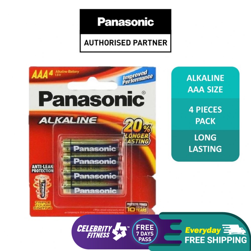 Panasonic 1 Set Lr03t 4b-ec Alkaline Battery Aaa Anti Leak Protection 