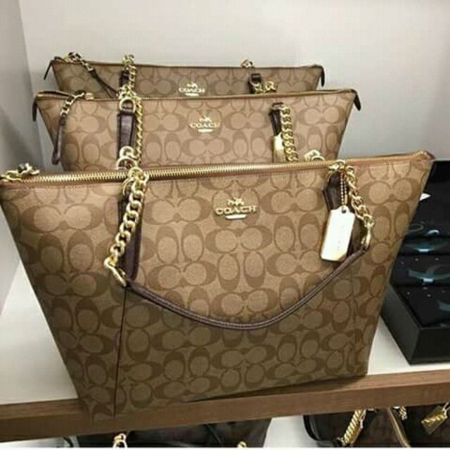 coach ava chain tote