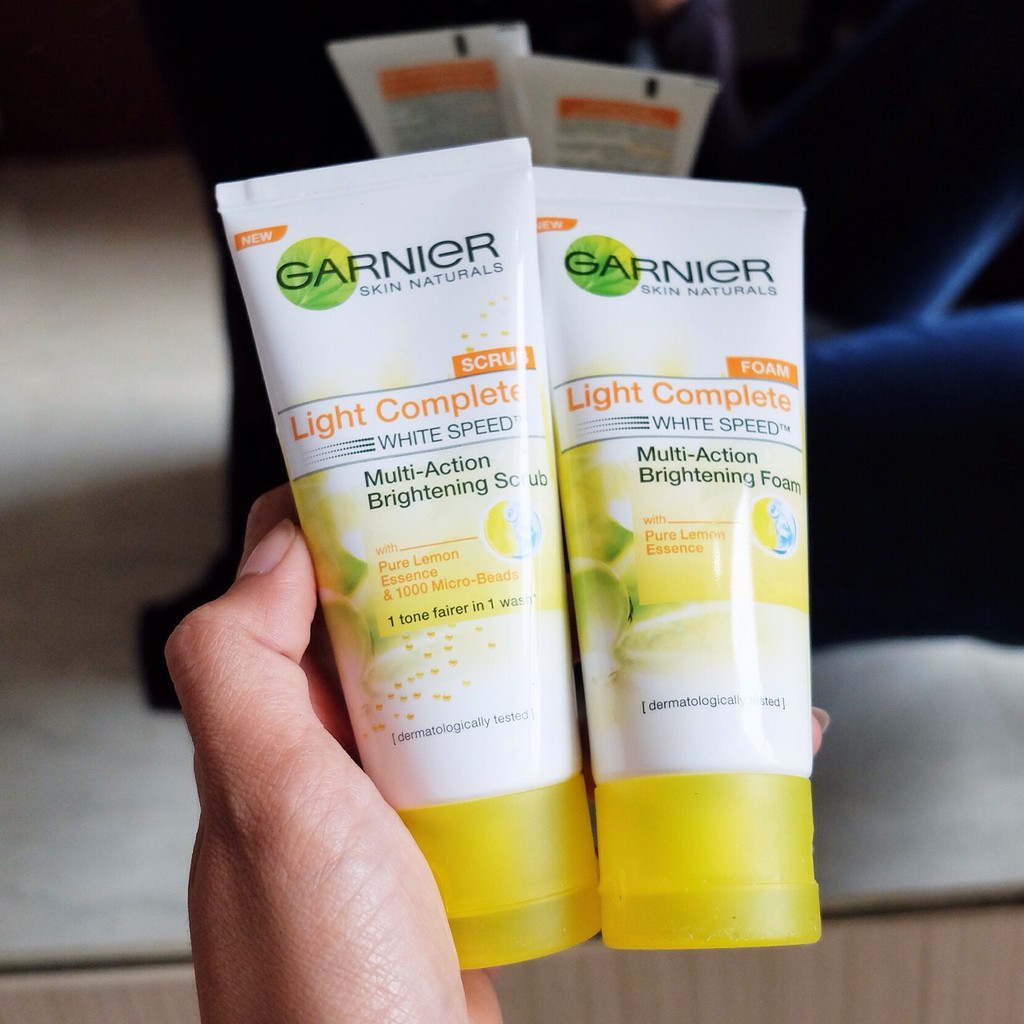 garnier lemon facial foam
