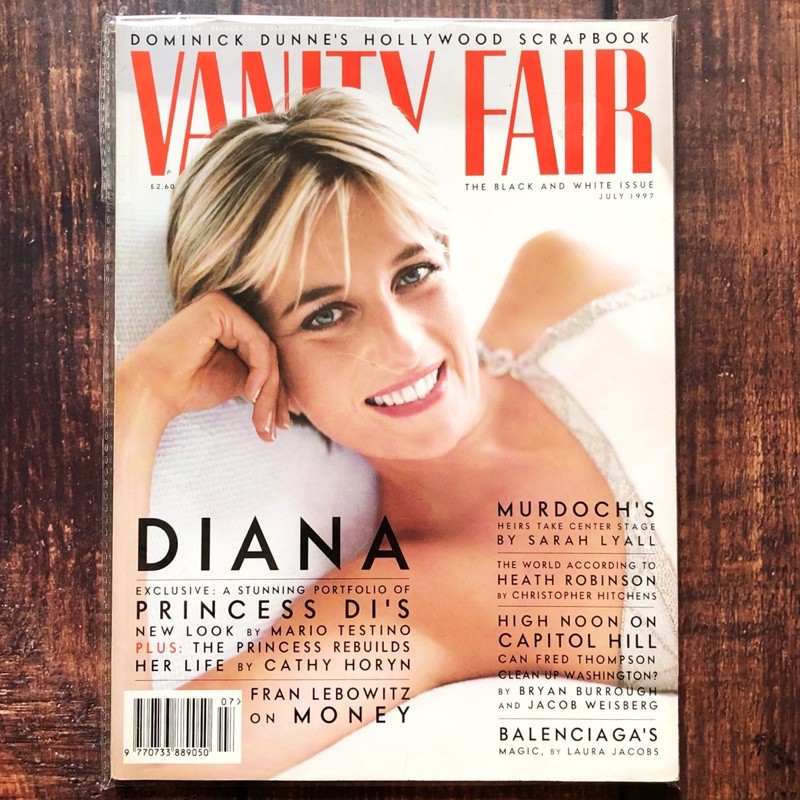VANITY FAIR JULY 1997 | Princess Diana Cover l Collector&#39;s Item | A Month  Before Her Tragic Death | Shopee Malaysia