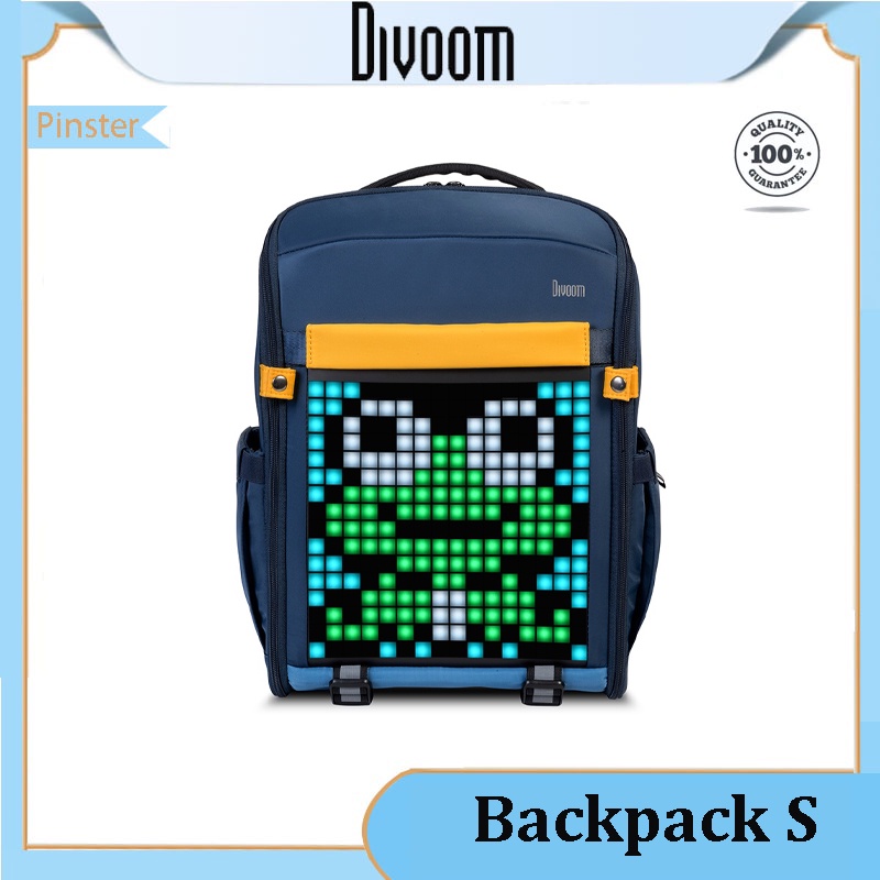 Divoom Pixoo Backpack S Customisable Pixel Art Multi Compartments Design Features Fashion Icons 