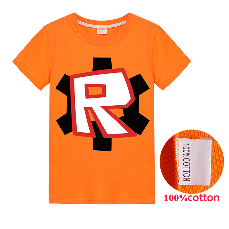 2020 Summer Boys Roblox T Shirt Short Sleeve Children Cartoon Tee Teens Costume Shopee Malaysia - t shirt roblox 2020
