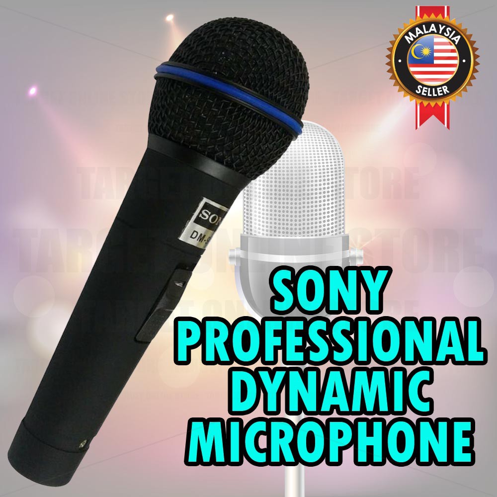 Sony Professional Dynamic Microphone for Vocal/Karaoke/Mikrofon Karaoke Sony