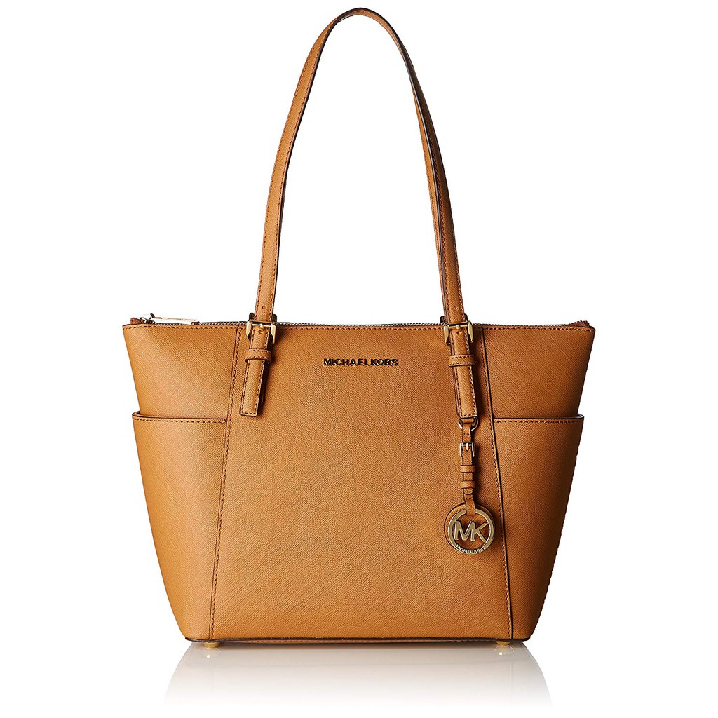 michael kors women's jet set leather tote