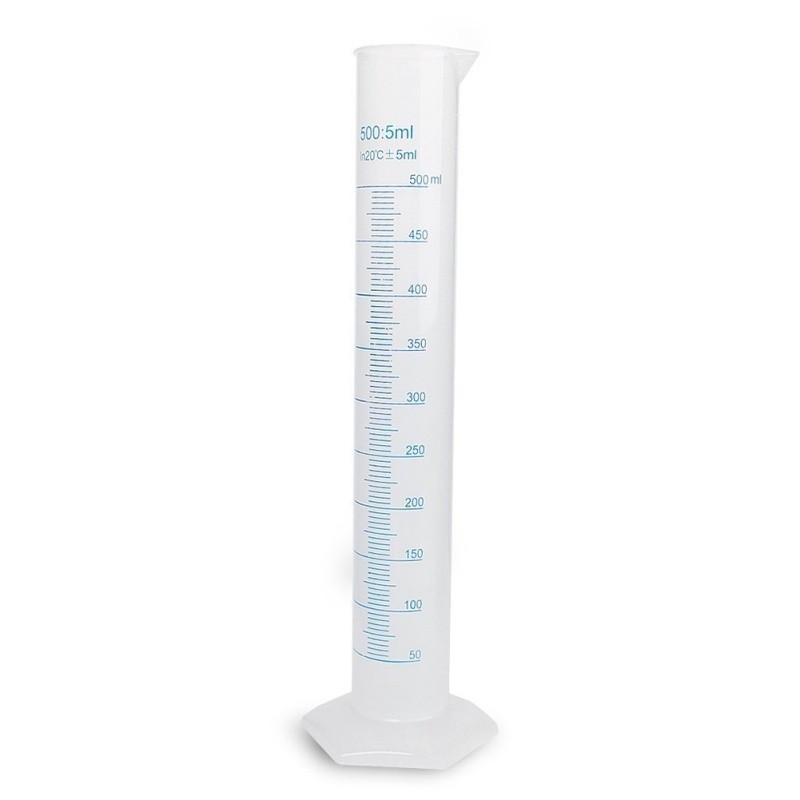 500ml Plastic Measuring Cylinder Trial Liquid Tube Laboratory Test Graduated Shopee Malaysia