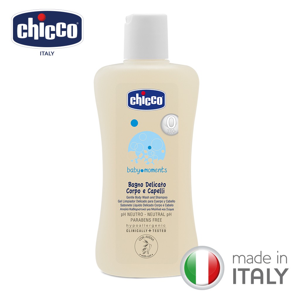 chicco baby moments gentle body wash and shampoo