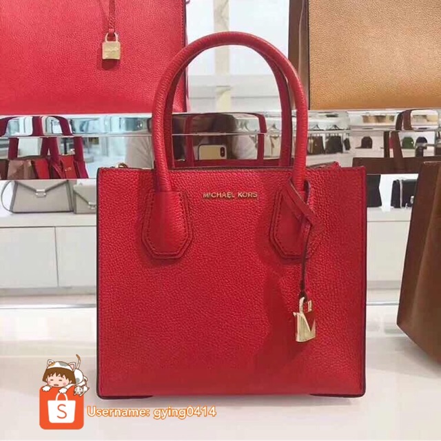 mk bags red