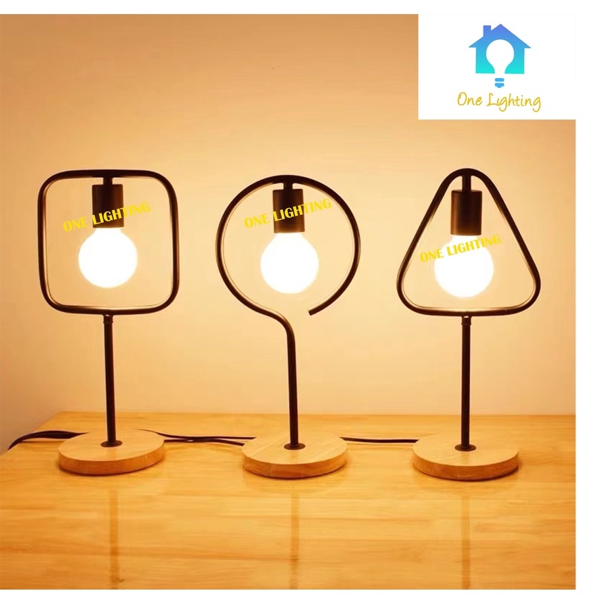 Bedside table Lamp Creative Industrial style Table Lamp Side Table Lamp