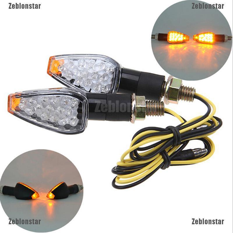 UNIVERSAL MOTORCYCLE 14 CLEAR LED TURN SIGNALS INDICATORS BLINKER LIGHT SPORTS
