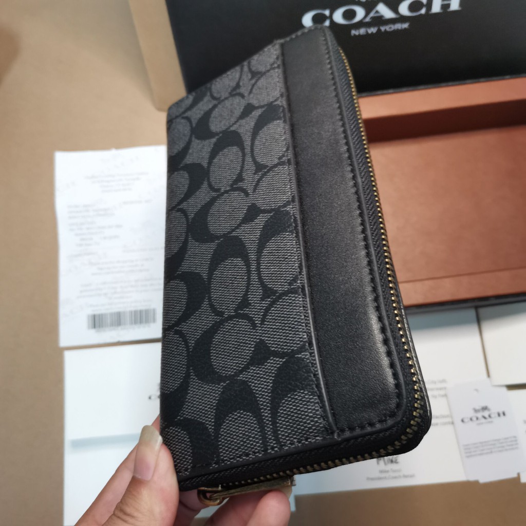 Special Offer) Original COACH/Long Wallet/F74597/F74769 Zipper Wallet (Gift  Box)/C Stripe Ladies Fashion Wallet | Shopee Malaysia