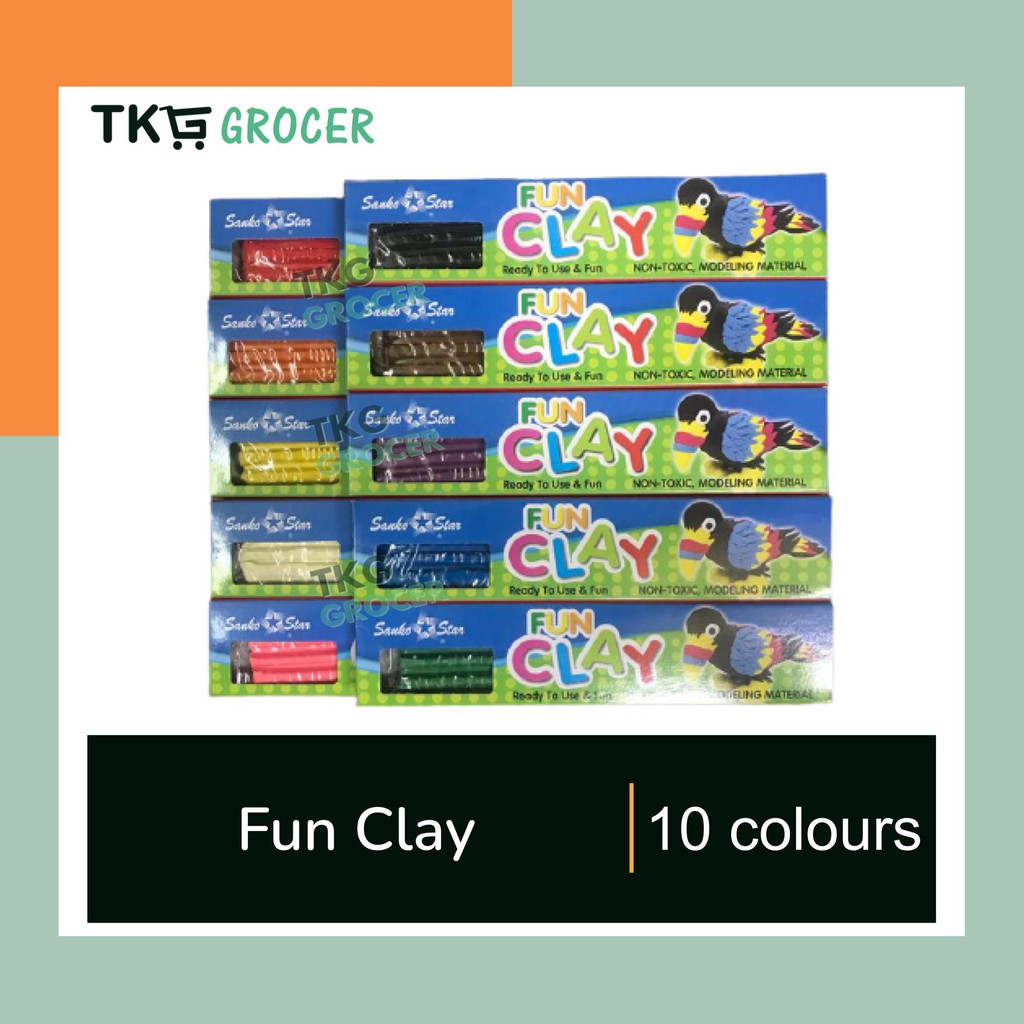 Fun Clay / Modeling Clay NonToxic (Red / Orange / Yellow / White
