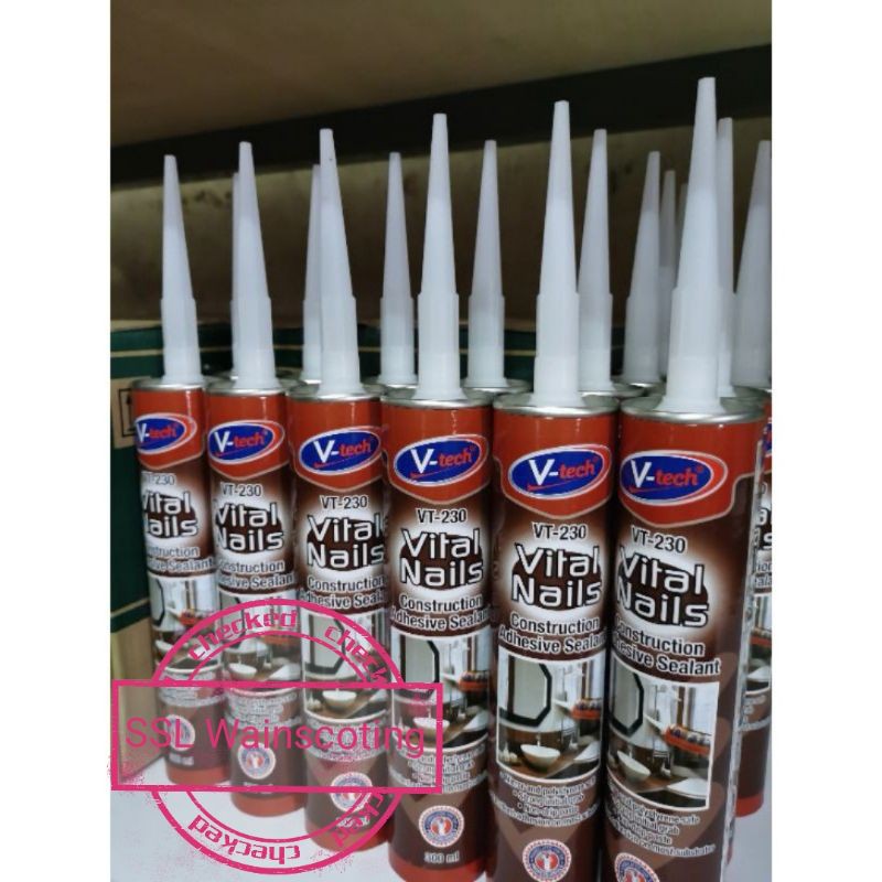 Vital Nails ，Gam Cermin, Gam Wainscoting, Gam Shiplap, Gam Kayu