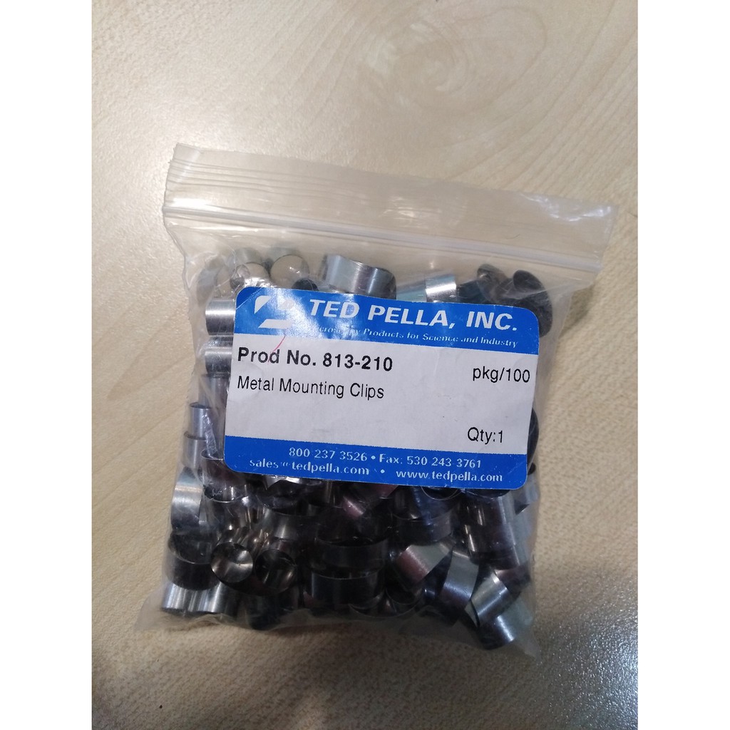 TEDPELLA Metal Spring Mounting Clips for holding thin samples for cross